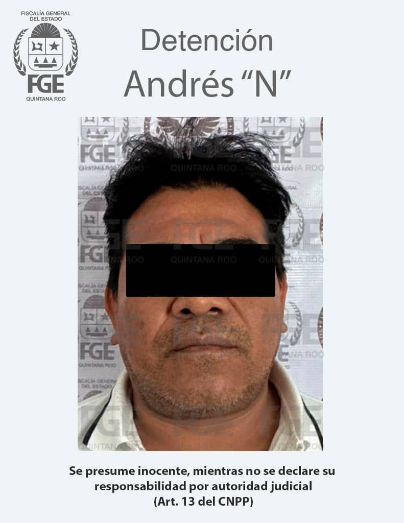 Andrés 'N', objetivo prioritario en Quintana Roo, capturado en Yucatán por múltiples delitos