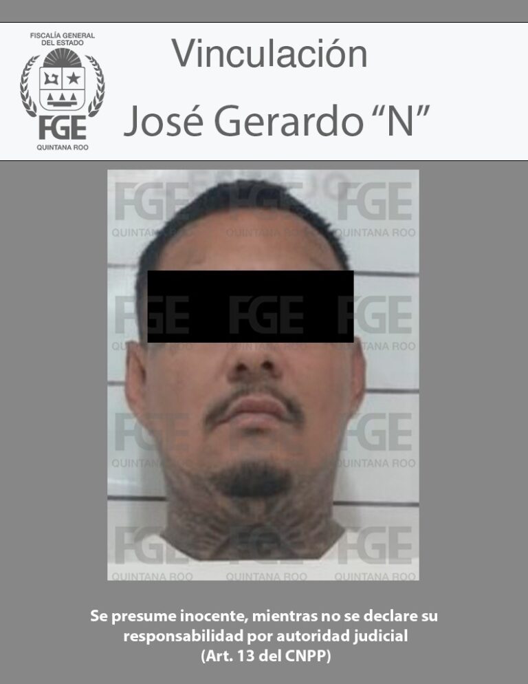 • La Fiscalía General del Estado informa que José Gerardo “N” permanecerá en prisión preventiva por el término de dos años
