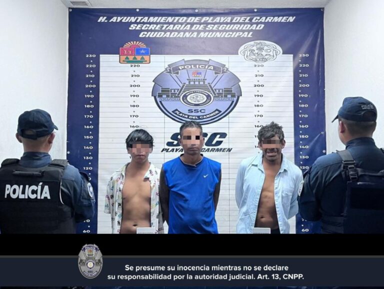 Por riña detienen a 3 en Nicte Há
