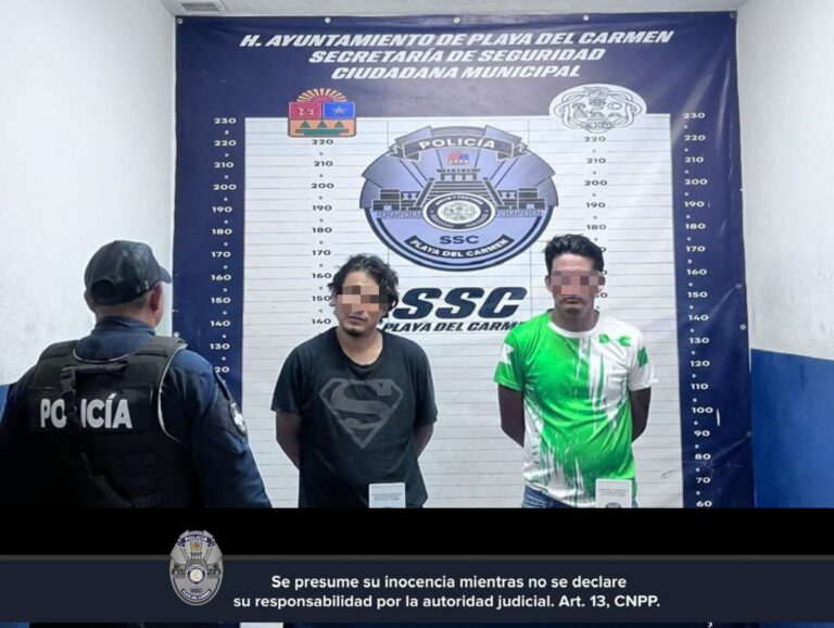 Con drogas y réplica de arma los detienen en la Colosio