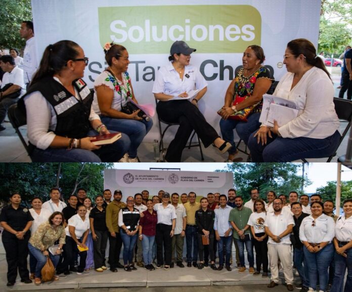 • En este encuentro, la Presidenta Municipal de Playa del Carmen atendió de manera directa a más de 50 representantes vecinales, en el fraccionamiento Villamar I