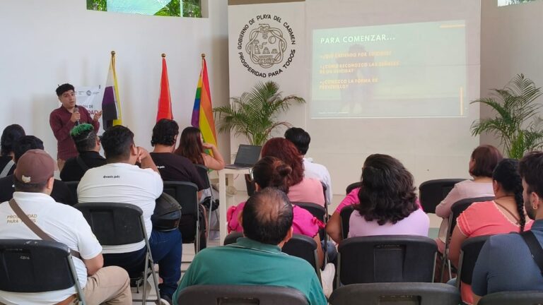 En Playa del Carmen capacitan a colectivos LGBTTTIQ+ para prevenir el suicidio