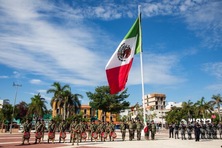 Conmemoran en Playa del Carmen el 178 Aniversario de la Gesta Heroica de los Niños Héroes de Chapultepec