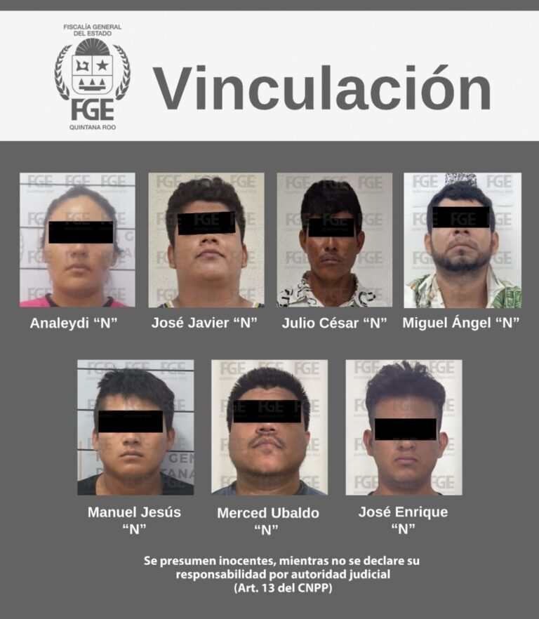 Consigue FGE Quintana Roo vinculación a proceso para siete personas por narcomenudeo