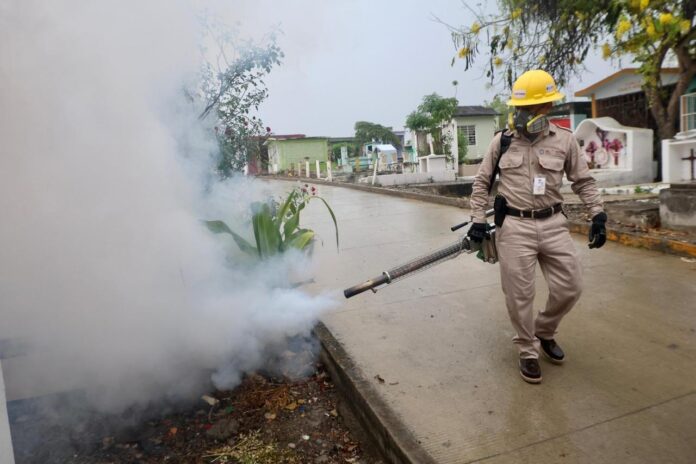 Gobierno de Estefanía Mercado despliega amplio operativo de nebulización y descacharrización en todo el municipio