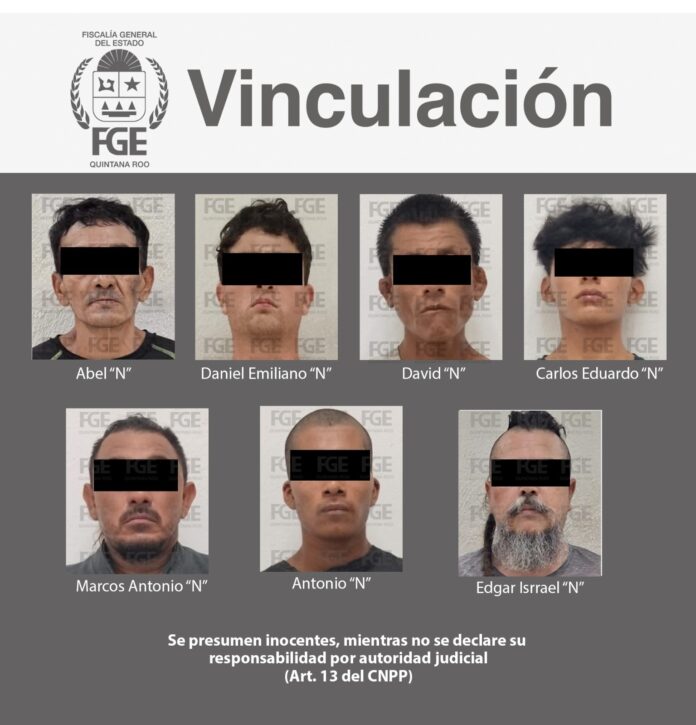 • La Fiscalía General del Estado informa que los ahora imputados son Carlos Eduardo “N, David “N”, Antonio “N”, Marcos Antonio “N”, Daniel Emiliano “N”, Abel “N” y Edgar Israel “N”