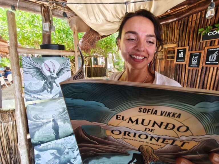 Presentan frente al mar el libro “El mundo de Orionelt”, una historia sobre sanación y magia interior