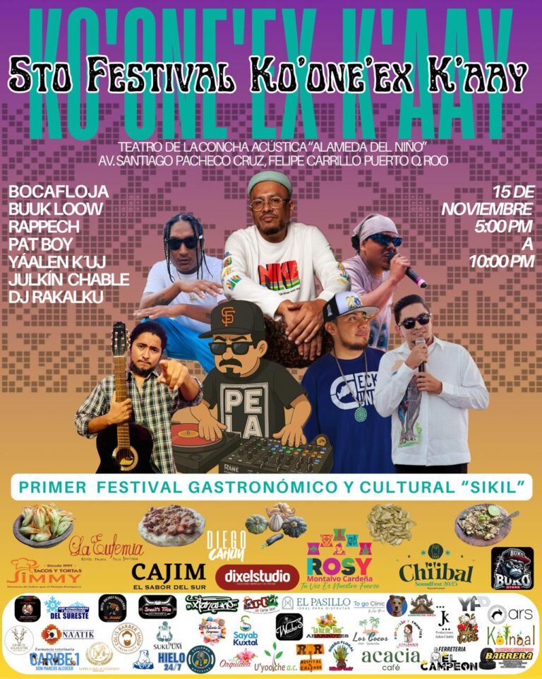 “Ko’one’ex K’aay y SIKIL 2025” celebrarán la cultura maya en resistencia desde Felipe Carrillo Puerto