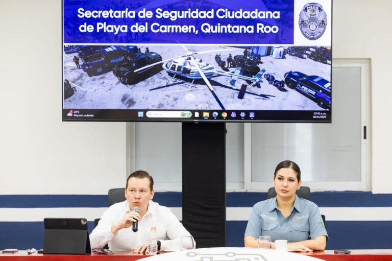 Destacan histórica reducción del 82.4% en homicidios en Playa del Carmen