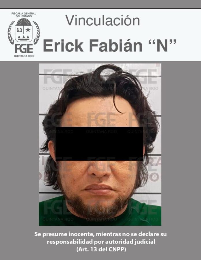 • La Fiscalía General del Estado informa que el ahora vinculado a proceso es identificado como Erick Fabián “N”