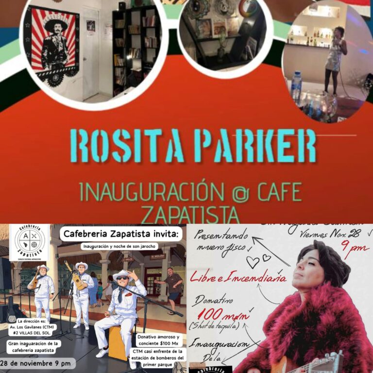 La Cafebrería Zapatista será inaugurada este 28 de noviembre en Villas del Sol