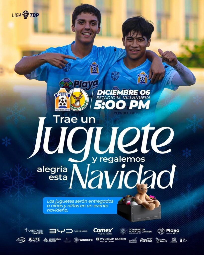 • La directiva encabezada por su presidenta, Paty Fajardo invita a la afición a sumarse a la Colecta de Juguetes del gobierno de Playa del Carmen